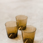 Verre vase ambré Damien